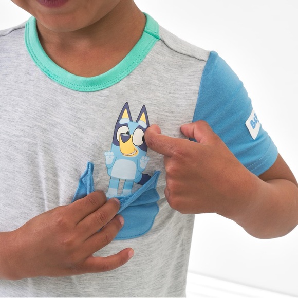 Little Sleepies Bluey Graphic Pocket Tee - Picture 3 of 6
